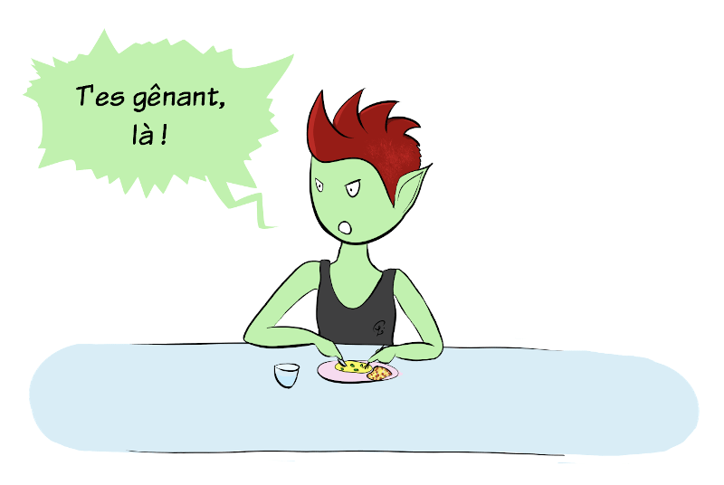 BD HotPanda, case : Elle continue :'T'es gênant, là !'